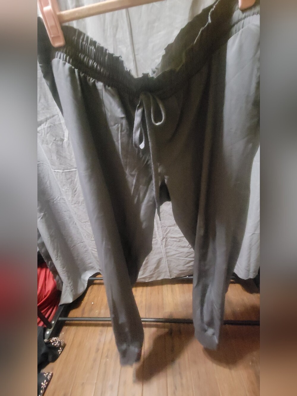 Maternity Gray Drawstring Jogger Pants